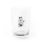 空想画学販売所の猫の天使　後ろ姿 Water Glass :front