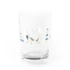 kiki25のカモメたちとマリンライフ Water Glass :front