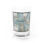 猫バカさんのKashimorisan  Water Glass :front