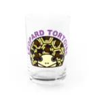 STAR TORTOISEのヒョウモンリクガメ　カラー Water Glass :front