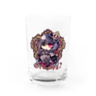 月蝕ざっか店＠SUZURIの不機嫌と王冠とお猫さま - Ctype Water Glass :front