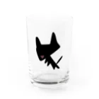 handmade asyouareの影武者黒子犬 Water Glass :front