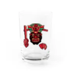 Hanto dotの閻魔大王のドット絵　喝！ Water Glass :front