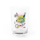 クリーンパンサーのグッズショップのクリーンパンサー5周年記念デザインです。 Water Glass :front