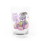 LusterAのコバルトヤドクガエルクラウン Water Glass :front