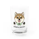 豆つぶのshiba-inu fanciers(赤柴) グラス前面