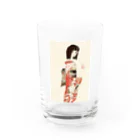 kukuri1957のお店の草子さん・朱の着物 Water Glass :front