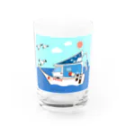 Fortune Campers そっくの雑貨屋さんのさおりん号で釣りしよう Water Glass :front