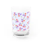 orange_honeyの花柄17-4 Water Glass :front