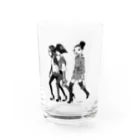 イラストレーターこたけゆか 公式オリジナルグッズのHEY LADIES!  Water Glass :front