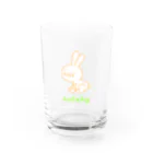 ［ n / k ］ONLINE_SHOPのおすわりシチョウサ(赤肉) Water Glass :front