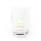 ［ n / k ］ONLINE_SHOPの走るシチョウサ(青肉) Water Glass :front