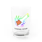 sabinukiosushiの単独で大気圏突入するメンダコ （文字入り） Water Glass :front