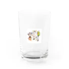 ふりむん達のお店のカチャーシーするアニマル Water Glass :front