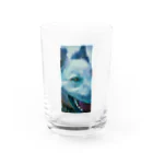 jpsat313のホアイトシェパードドアップ Water Glass :front