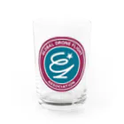 miyakojima_baseのグローバルドローンフライト協会ロゴ Water Glass :front