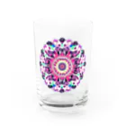 Lala-natural-accessoryのMandala Flower Water Glass :front