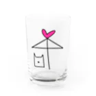 handmade asyouareの空いてますよ Water Glass :front