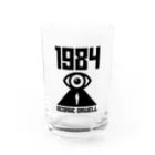 文豪館の1984（ジョージ・オーウェル）文豪・文学 Water Glass :front