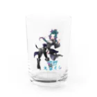 えるくし商店suzuri店の【2周年&新モデル記念】欲秤えるくしグッズ(ロゴ入り) Water Glass :front