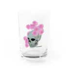 NITROMANIAのスカル（薔薇） Water Glass :front