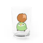 うさやのサーターアンダギーをゲットしてご満悦のカカポ Water Glass :front