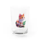 dolphineのキュートな猫 Water Glass :front