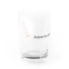 idumi-artの白うさぎ　matrixバージョン Water Glass :front