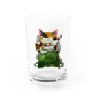 ヤミラミ先生(多忙の為低浮上)連絡はDMにください。の招き猫(福) Water Glass :front