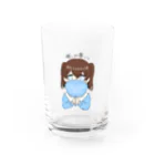 こくうの推しが尊いちゃん(水色) Water Glass :front