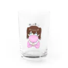 こくうの推しが尊いちゃん(桃色) Water Glass :front