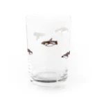 こはらなつ | イラストレーターのペンギンすいすい Water Glass :front