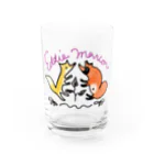 haneponのEddie Marcon タヌキツネ Water Glass :front