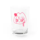 小鈴商店_SUZURI支店のもちもちこぼこら(ピンクもちもち) Water Glass :front