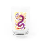 笑龍の紫龍 Water Glass :front