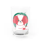 たけよんのすいかカラーのけんちゃん Water Glass :front