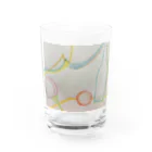 キイロイチャンのおうちの花つぼみ　まあるい Water Glass :front