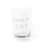 ちょこみんと🍫🍀の絵で学ぶcat Water Glass :front