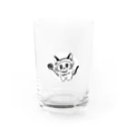 窓猫🪟🐈‍⬛マドリーヌE^••^Eのマラドーニャ Water Glass :front