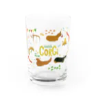 ガブちゃんのWelsh Corgis! Water Glass :front