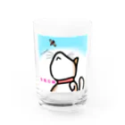 世界地図の犬or猫？ Water Glass :front