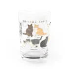 OHAYO CHAHANの男木島猫ずかんグラス Water Glass :front