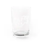 酪していきぬく@こばちゃんの牛乳でスマイルプロジェクト（ホワイト） Water Glass :front