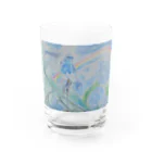 癒やし隊の鳥（青い鳥) Water Glass :front