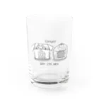 NEKO & Apple syrupの猫様、そうじゃない Water Glass :front