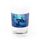 soeluのシャチと深海 Water Glass :front