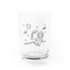 ひよこ工房の宇宙と猫 Water Glass :front