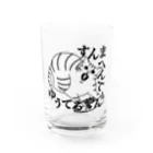 ヨルノネコイチのすんまへんてゆうてるやん Water Glass :front