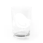 イラスト MONYAAT のみつぐトリ 白 Water Glass :front