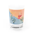 shiwon art worksの起きたね Water Glass :front